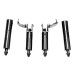 Spring Heightened Extended Landing Gear Skid Shock Absorber Leg Tripod with Night Fill LED Light Flashlight for SJRC F5S PRO RC Drone Quadcopter