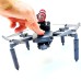 Spring Heightened Extended Landing Gear Skid Shock Absorber Leg Tripod with Night Fill LED Light Flashlight for SJRC F5S PRO RC Drone Quadcopter