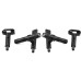 Spring Heightened Extended Landing Gear Skid Shock Absorber Leg Tripod with Night Fill LED Light Flashlight for SJRC F22S S2 PRO RC Drone Quadcopter