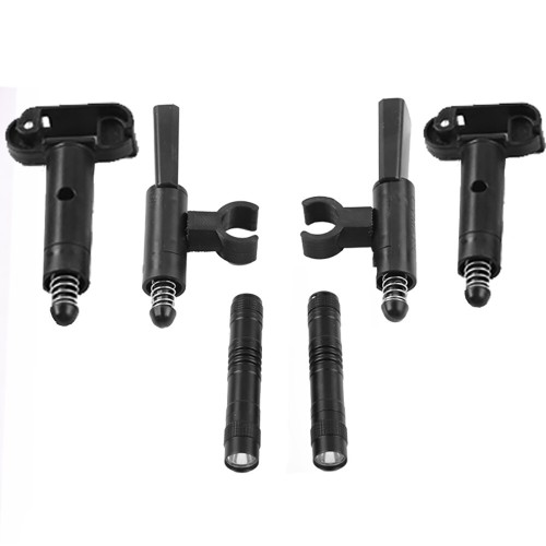 Spring Heightened Extended Landing Gear Skid Shock Absorber Leg Tripod with Night Fill LED Light Flashlight for SJRC F22S S2 PRO RC Drone Quadcopter