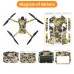 Sunnylife Waterproof PVC Stickers Drone Body Skin Protective Arm Remote Control Protector for DJI Mini 4 PRO RC Drone
