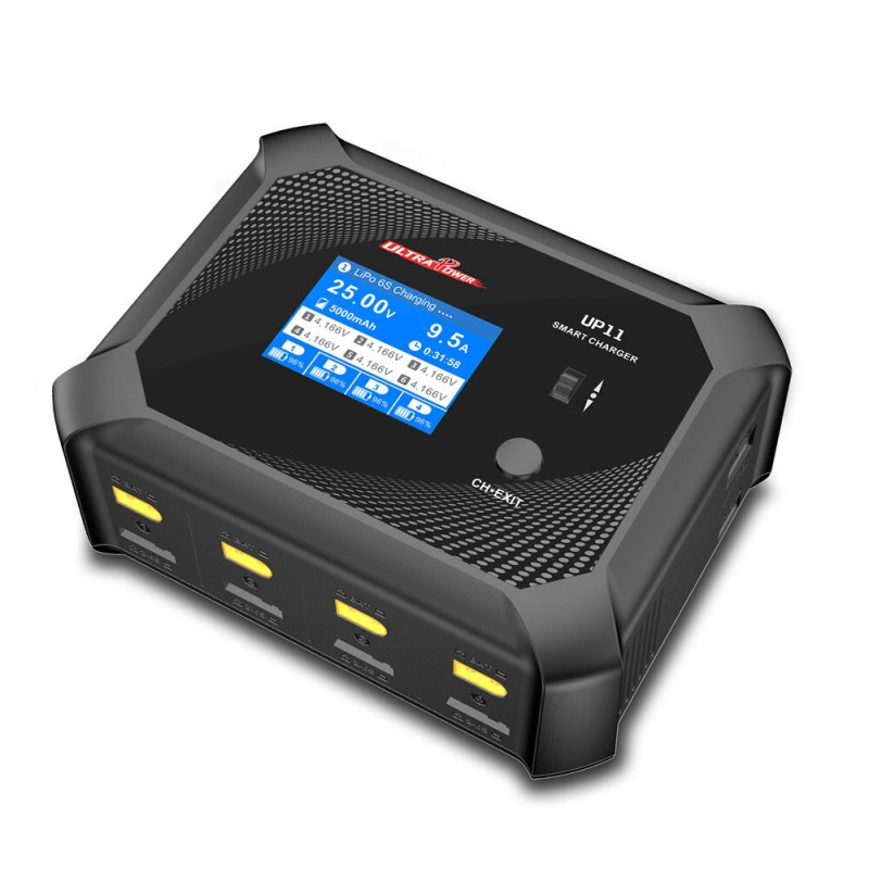 ULTRA POWER UP11 100-240V AC 240W DC 600W 12A 4 Ports LCD Battery Balance Charger Discharger Built-in Multiple Language for 1-6S Lipo Lilion 1-16S NiCd NiMH Battery