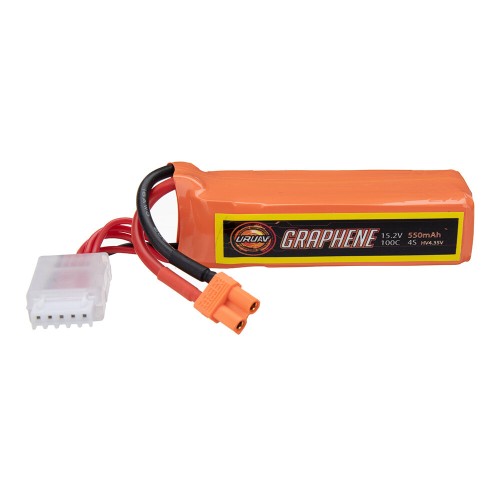 URUAV GRAPHENE 15.2V 550mAh 100C 4S LiPo Battery XT30 Plug for RC Drone