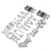 Upgrade Parts For MJX 14301 14302 14303 Metal Suspension Arm Steering Cup Shock Absorber Steering Assembly Shock Tower Set 1/14 RC Car Parts