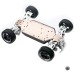 Upgraded CNC Metal RC Car Frame w/ Metal Differential For Wltoys 144001 144010 144002 Vehicle Models With Tire Motor Gear RC Car Parts