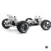 Upgraded CNC Metal RC Car Frame w/ Metal Differential For Wltoys 144001 144010 144002 Vehicle Models With Tire Motor Gear RC Car Parts