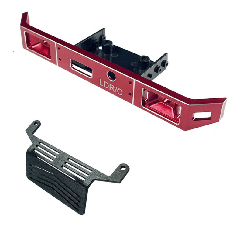 Upgraded Metal Front Bumper Protection Skid Plate for LDR/C P06 1/12 RC Car Vehicles Models Spare Parts