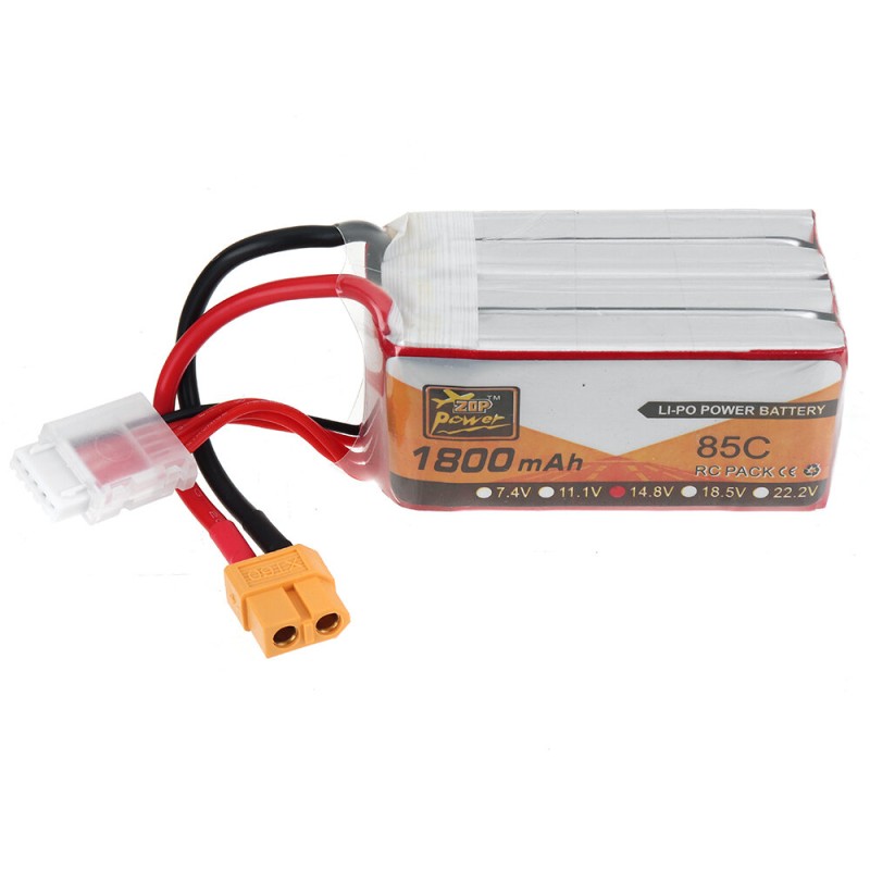 ZOP POWER 14.8V 1800mAh 85C 4S LiPo Battery XT60 Plug for RC Drone