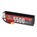 ZOP Power 14.8V 5500mAh 100C 4S 81.4Wh LiPo Battery XT60 Plug for RC FPV Racing Drone Airplane Helicopter Quadcopter