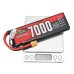 ZOP Power 7.4V 7000mAh 100C 2S 51.8Wh LiPo Battery XT60 Plug for RC Car