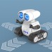 2.4GHz Mini Remote Control Programming Robot Multifunctional LED Lights Control Omnidirectional Marching Robot Toy for Children