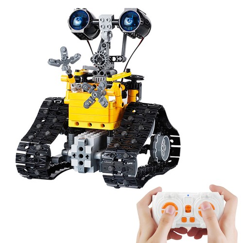 395PCS 2.4GHz Remote Control Assembly Robot Building Blocks Set Educational Intelligent Crawler Car Toys for Children