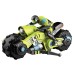 1/10 Motorcycle Stunt Drift RC Car Stable Signal Eye-catching Plastic 360 Degree Spinning Motorcycle Stunt Toys for Kids