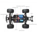 HBX 16889A Brushless 1/16 2.4G 4WD 45km/h RC Car LED Light High Speed Full Proportional Off-Road Truck Vehicles Models RTR Toys