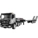 HuiNa Toys 1318 1/24 2.4G 9CH RC Trailer Truck Tractor Flatbed Engineering Construction Vehicles LED Light Sound RTR Transport Remote Control Cars Models