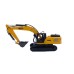 HuiNa Toys 1522 1/18 2.4G 9CH RC Car Flatbed Trailers Excavator Truck Engineering Vehicles LED Light Sound RTR Transport Remote Control Models
