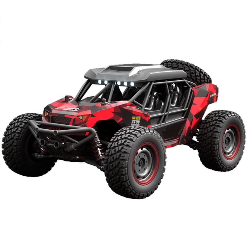 JJRC Q141 1/16 2.4G 4WD Off Road High Speed RC Car Racing Desert Electric Vehicle Models w/ LED light