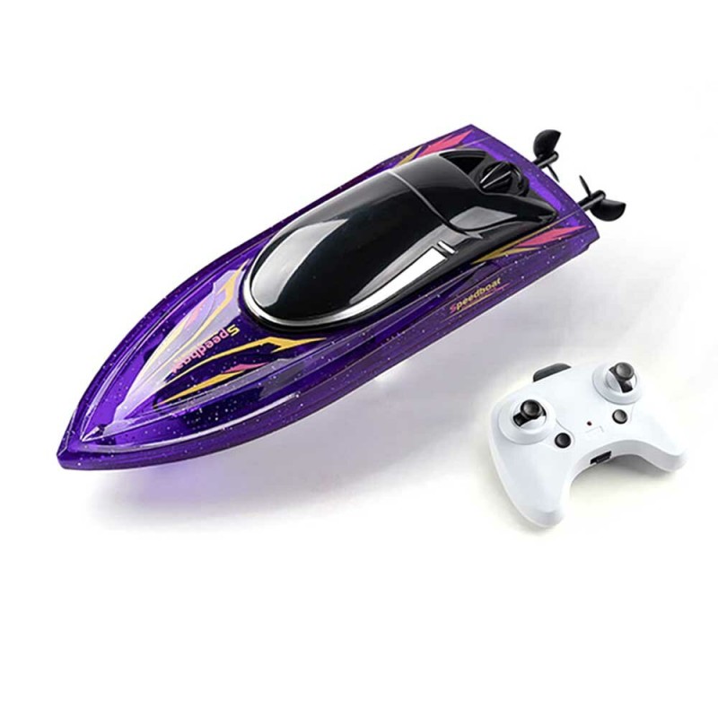 JJRC S13 RTR 2.4 30km/h RC Boat LED Light Capsized Reset High Speed Racing Waterproof Ship Vehicles Models Toys