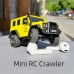 LDARC X43 1/43 2.4G 4WD RC Car Rock Crawler Mini Climbing LED Light Off-Road Vehicles Models Remote Control Racing Toys