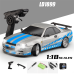 LDRC 1899/A99 RTR 1/18 2.4G RWD RC Car Drift GTR R34 Gyro LED Light On-Road Full Proportional Alloy Body Shell Racing Vehicles Models Toys