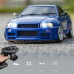 LDRC 1899/A99 RTR 1/18 2.4G RWD RC Car Drift GTR R34 Gyro LED Light On-Road Full Proportional Alloy Body Shell Racing Vehicles Models Toys