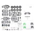 Orlandoo OH32X01 1/32 4WD DIY Frame RC Kit Rock Crawler Car Off-Road Vehicles without Electronic Parts
