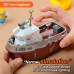 S820 1/32 2.4G Mini RC Boat LED Light Dual Motor Waterproof Remote Control Rescue 1008 Wireless Electric Vehicles Models Toys Kids Children Gift