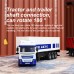 Turbo Racing C50 1/76 2.4G 4WD RC Car Semi -Truck Tractor Trailer Heads LED Lights Sounds Remote Control Vehicles Models RTR Toys