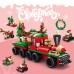 6 in 1 Christmas Train Model Building Blocks Bricks Sets Classic Dolls Kids Toys Gift