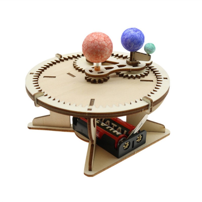 Celestial Demonstrator Three Ball Electric Sun Earth Moon Model Pupils Handmade Scientific Experimental Equipment Education Toys