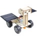 DIY Solar Lunar Rover Car Educational Toy Wooden Kit Solar-Energy Powered Kids Students Children Science