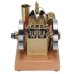H76 Horizontal Twin Cylinder Engine Model STEM Metal Stirling Engine Science Discovery Physics Toy