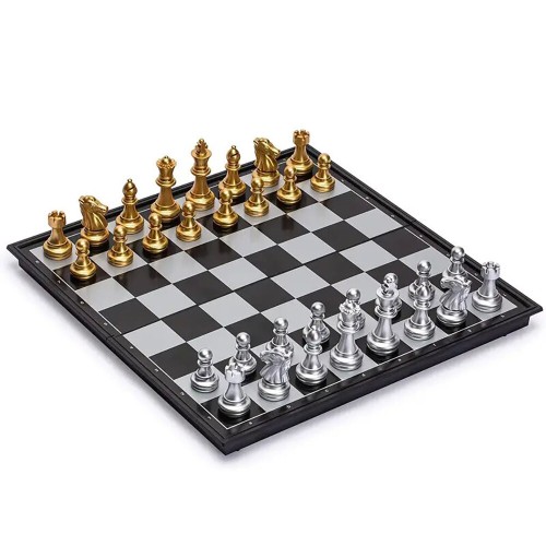 International Chess Magnetic Fold Plate Plus Set Student Training Adult Kids Book Jumping Toy Set