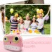 V17 Blue Owl Kids Camera Instant Print Camera for Boy's Birthday Gift Digital Photo Instant Print Thermal Girl's Toy Child