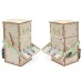 Wooden Electric Powered Coin-Eating Robot Manual DIY Puzzle Assembly Technology Small Production Creative Invention Mechanical Science Toy
