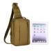 Mens Army Military Nylon Outdoor Sports Running Hiking Cycling Travel 10-inch Tablet iPad Chest Bag