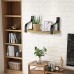 3-Piece Multifunctional Wall Shelf Floating Storage Rack Shelves for Living Room Bedroom Office