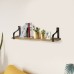 3-Piece Multifunctional Wall Shelf Floating Storage Rack Shelves for Living Room Bedroom Office