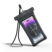 7-Inch IPX8 Floating Airbag Waterproof Phone Bag Case For IPhone 13 12 Xiaomi Universal Swimming Underwater Diving Phone Pouch Bag Case