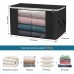 90L Large Capacity Waterproof Clothes Storage Bags Dustproof Quilt Blanket Storage Bags w/ Zipper