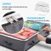 AGSIVO 2 Packs Foldable Underbed Bags Blanket Clothes Comforters Storage Bag with Zipper and Clear Window and 4 Handles