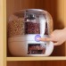 AGSIVO Grain Rice Storage Container Dispenser 360° Rotating Rice Dispenser Kitchen Organizer