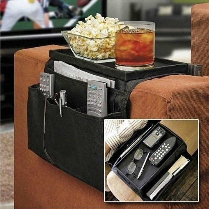 Large Multi-pocket Sofa Storage Bag Folding Bedside Hanging Storage Containers Desktop Organizer