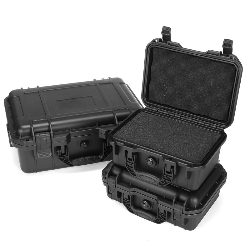 Plastic Hardware Storage Tool Box With Sponge Waterproof Instrument Case Portable Equipment Suitcase