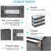 Under Bed Storage Bag Blanket Comforters Clothes Towel Pillow Underbed Zipper Organizer Container with Clear Window
