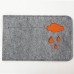 15.4" Woolen Felt Envelope Laptop Cover Sleeve Bag Case Pouch For Macbook Pro