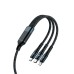 AWEI CL-972 PD120W 3 to 1 Tyep-C Fast Charging Intelligent Temperature Control Data Cable for XIAOMI Smartphone Tablet