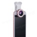 Universal 2 In 1 Mobile Phone Lens 0.6X Wide Angle 15X Macro For SmartPhone Tablet