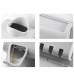 Automatic Toothpaste Dispenser 4 Toothbrush Holder Set No Punching Wall Mount Storage Rack