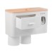 Wall Mount Adsorption Toothbrush Holder Inverted Cups with Toothpaste Squeezer